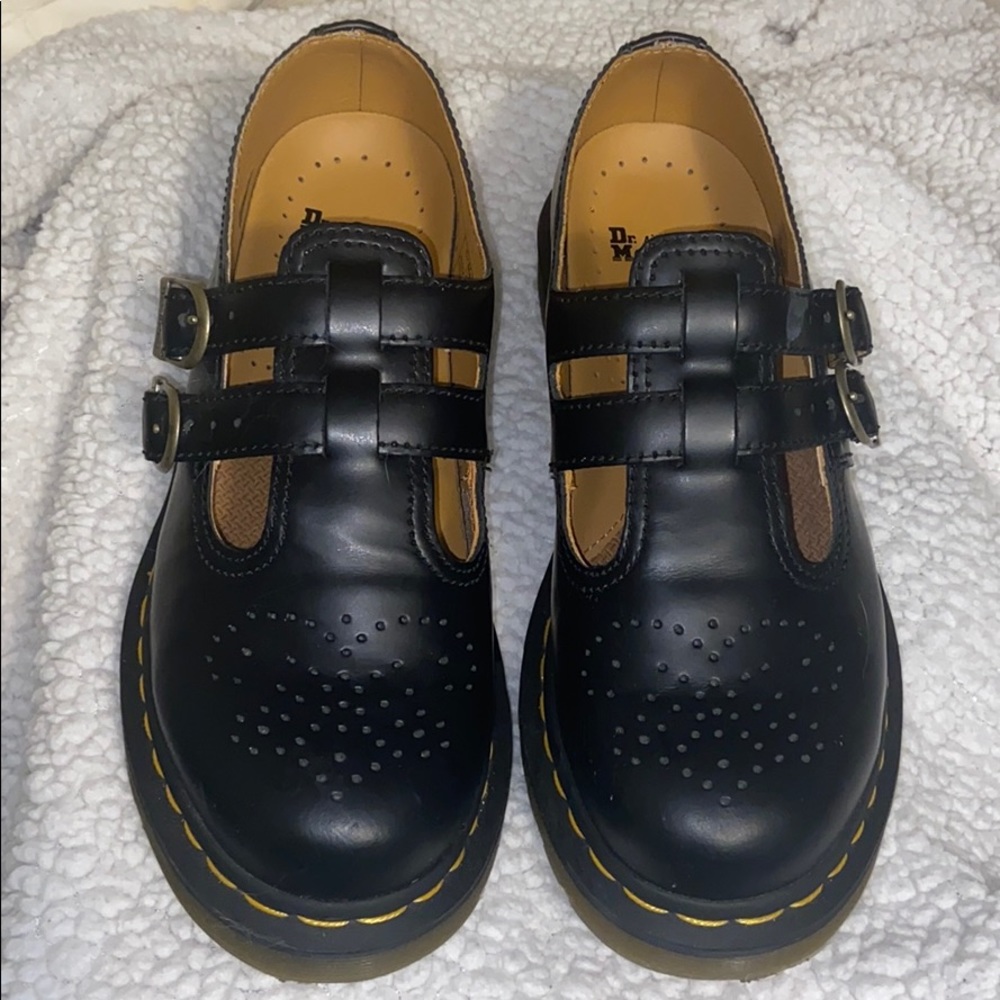 Dr. Marten Twin strap Mary Janes black